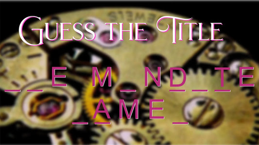 Title Reveal for my Next Book